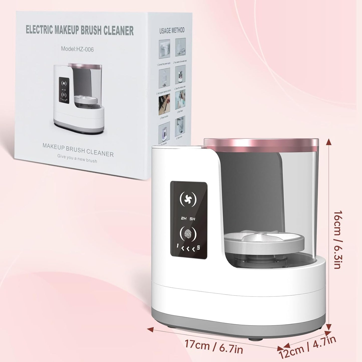 3 IN 1 Electric Makeup Brush Cleaner Machine