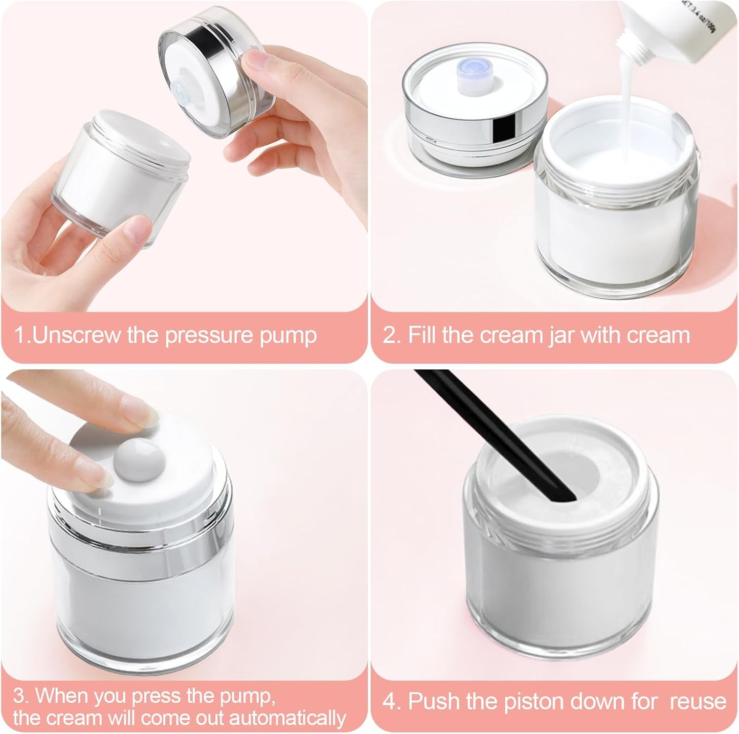 Airless Pump Jars 3 ( Pack )
